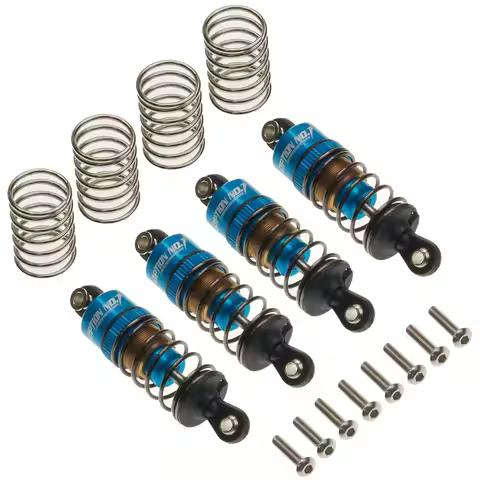 Aluminum Oil filled Shock Absorbers kit for Tamiya TT-01 TT-02 WR-02 M05 M06 TA05 1:10 On Road Car U