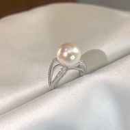 Luxury Adjustable Akoya Pearl Ring For Women