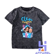 CHILDREN'S CLOTHES WASHED CLEO AND CUQUIN CHILDREN'S T-SHIRTS