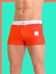 Hazelwood ® กางเกงว่ายน้ำชาย แห้งไว Barney Cherry Tomato 23-29-02