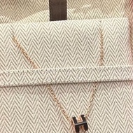 Hermes愛馬仕 pop h mini 黑玫瑰金項鏈 （全配）