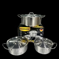 GIADUNG88VIP- SET OF 3 HIGH BODY 304 Stainless Steel Pots that can be used on vip1 induction cooker