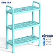 DUY TAN 3-tier large plastic mesh slipper shelf (47 x 19 x 54 cm)