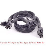 Corsair 8Pin to Dual 8pin 6+2pin Net Power Supply Cable for CS450M 550M 650M 750M 850M