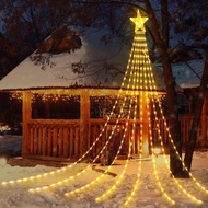 [EXBEPE] Outdoor Christmas Decoration Lights Outdoor Rear Courtyard Lights, 12 Feet High Christmas T