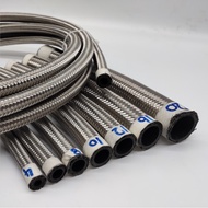 Haofa racing modification 8an 8 an nbr gas fuel line hose stainless steel braid for car cooling syst