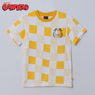 Garfield Children Yellow TShirt - Graphic Print Tshirt Budak Lelaki Tshirt Budak