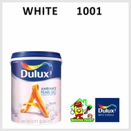 WHITE 1001  ( 5L ) DULUX AMBIANCE PEARL GLO INTERIOR MID SHEEN FINISH PAINT