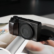 จังหวะของลมและไฟ ด้ามกล้อง Ricoh GR4 ดีไซน์ดั้งเดิม สไตล์จีน วัสดุหนังแท้ อุปกรณ์เสริมกล้องดิจิตอล