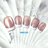 AZ013 (Thai Shop) 1 Real Gel False Nails Handmade