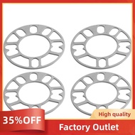 4Pcs Aluminum Wheel Spacers Shims Plate Auto Wheel Spacers 3mm Stud for 4X100 4X114.3 5X100 5X108 5X