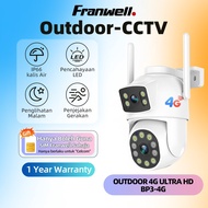 Franwell 8MP BP3 4G Sim Card Waterproof CCTV Wireless Outdoor PTZ Speed Dome Smart IP Camera 360 IR 
