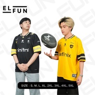 MILLS JERSEY ONIC ESPORT HOME AND AWAY JERSEY PLAYER ISSUE YELLOW AND BLACK OVERSIZE SML XL2XL 3XL 4
