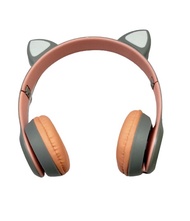 Gratis Ongkir - Headphone Bluetooth LED Light / Headset Bluetooth Telinga Kucing / Headphone Wireles