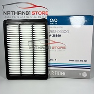 Gasoline engine air filter G4FJ, G4NA, G4KJ, Tucson 2014-2022, Sportage 2014-2022. Product code: A-2