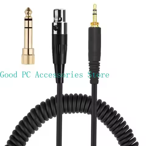 Spring Headphone Cable for AKG K240 K702 Q701 K271 K267 K712 Headset Replacement Audio Wire 6.35 / 3