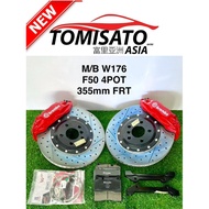BENZ W176 F50 4POT 355mm FRONT BRAKE CALIPER (FREE 1 BRAKE OIL TIBAO)NEW CHINA OEM