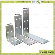 T Rex DIY Multi Use Furniture Repair Angle L Shaped Bracket / C Channel Corner Joint Brace / Besi L