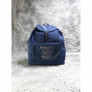 Michiko London Blue Drawstring Backpack Bag.