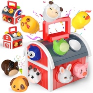 1-6 Year Old Girl Gifts, Animal Farm Montessori Toys for 1-5 Year Old Toddler Boy Toys 2-3 Farm Anim