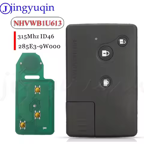 jingyuqin 285E3-9W000 Remote Smart Auto Control Key Fob NHVWB1U613 ID46 315Mhz For Nissan Serena Pre
