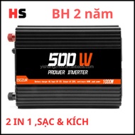 INVERTER 500w/12V, INVERTER with 2 IN Battery Charger-500w Standard