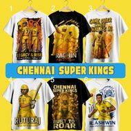 IPL 2025 TSHIRT CHENNAI SUPER KINGS Team Tshirt Unisex Tshirt S-5XL