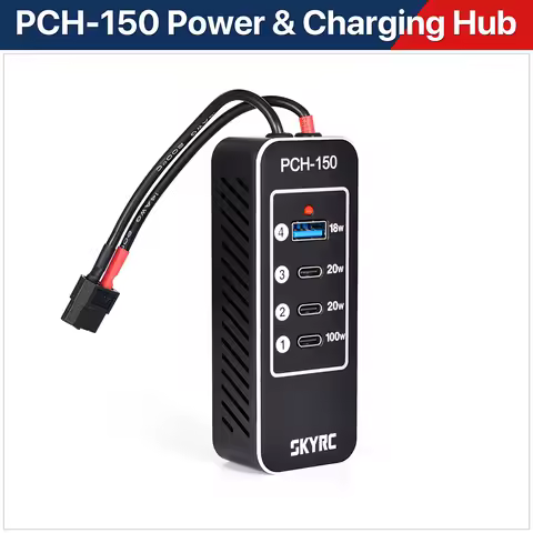 SKYRC PCH-150 Power & Charging Hub Compare with T1000 Maestro Charger D200neo Charger SK-600148 SkyR