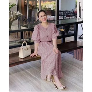 ✍TATA FASHION New high quality elegant plain plus size dress for women✶gown for ninang wedding