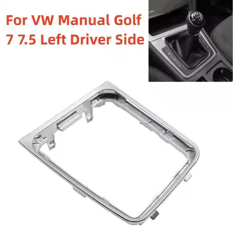 For Volkswagen VW Manual Golf 7 7.5 Golf R Left Driving Gear Shift Knob Lever Frame Bracket Chrome S