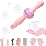 Fog Bubble Machine,Elastic Smoke Bubble Machine,Rechargeable Automatic Smoke Bubble Maker,Colorful L