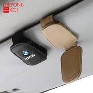 [Ready Stock] Magnetic PU Leather Sunglass Holder Clip Sun Visor Glasses Card Clip Holder Interior C