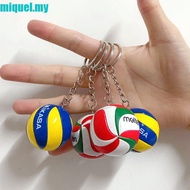 MIQUEL Leather Volleyball Keychain Ball Toy Car Keychain Mini Volleyball Volleyball Pendant For Men 
