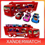 MAINAN TRUCK MIKA / PENGANGKUT MOBIL /CONTAINER TINGKAT /TRUK KONTAINER CONTRUKSI ST2111 COD AJ XW