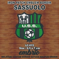 LC-015 ITALIAN LEAGUE SASSUOLO LOGO EMBROIDERY PATCH ITALIAN CALCIO LEAGUE EMBROIDERY EMBLEM a - 6x7