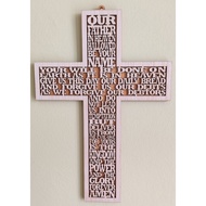 Lord's Prayer Wood Frame Christian Christmas Gift Birthday Decor Wall Art Bible Verse Devotion Engra