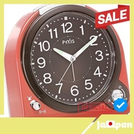 【Direct From Japan】Seiko Clock Alarm Clock Analog Switchable Alarm PYXIS PYXIS Red NQ705R SEIKO