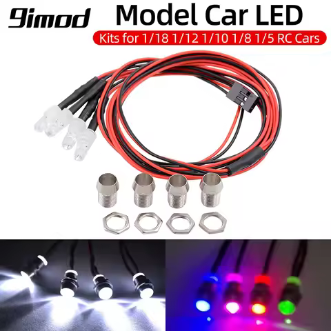 ​9IMOD RC LED Light Kits for 1/18 1/12 1/10 1/8 1/5 Traxxas HSP SCX10 D90 HPI Redcat RC4WD Tamiya Ax
