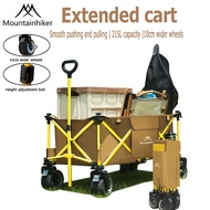MOUNTAINHIKER Foldable Camping Push Cart Wagon Trolley 500L Tool Truck Portable Shopping Cart Trolle