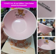 Tô Chén dĩa cốc Gấu Rilakkuma Lawson Gốm sứ Nhật