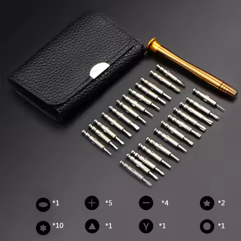 Portable 25 In 1 Mini Precision Screwdriver Set Magnetic Head Electronic Torx hand Tools Poket Kit f