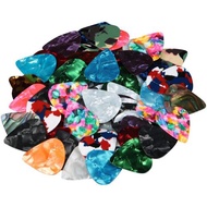【Support-Cod】 20 pieces 0.46/0.71 mm Celluloid Guitar Pick Mediator for Acoustic Electric - 20 Color