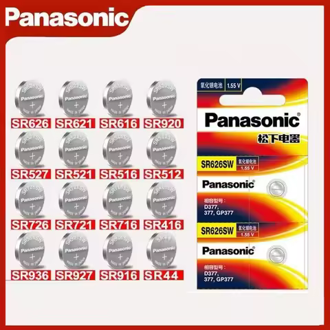 Panasonic SR Series battery SR626SW SR621SW SR616SW SR920 SR527 SR521 SR516 SR512 SR726 SR721 SR716 