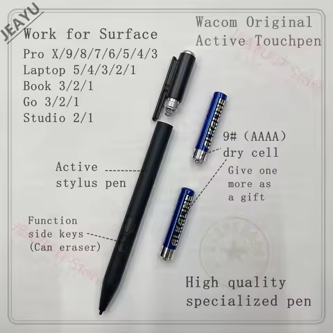 for Microsoft Surface Pen for Surface Pro X 9 8 7 6 5 4 3 Book 2 3 Laptop 2 3 Go 2 for Dry Battery 4