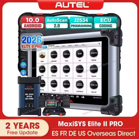 Autel MaxiSys Elite II PRO Diagnostic Scanner J2534 Programming & Coding Tool, 38+ Resets Active Tes