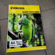 Glossy Photo Paper EVERCOSS A4 230 gsm 230 gram/