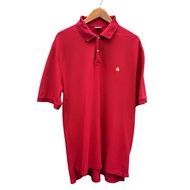 Brooks Brothers Polo Shirt Mens Large Red Performance Original Fit Golden Fleece