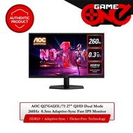 AOC Q27G42ZE/71 27" QHD 260HZ (2560x1440) 0.3ms Adaptive Sync Fast IPS Gaming Monitor