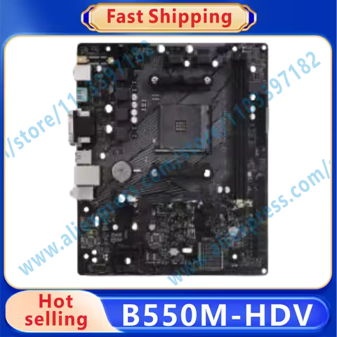 B550M-HDV B550 Motherboard AM4 DDR4 64GB M.2 USB3.2 HDMI Micro ATX