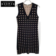 Hermes Black Silk Medor Sleeveless Dress, Size 36